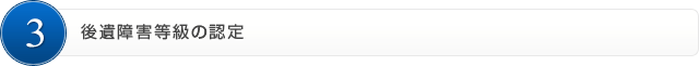 3.後遺障害等級の認定